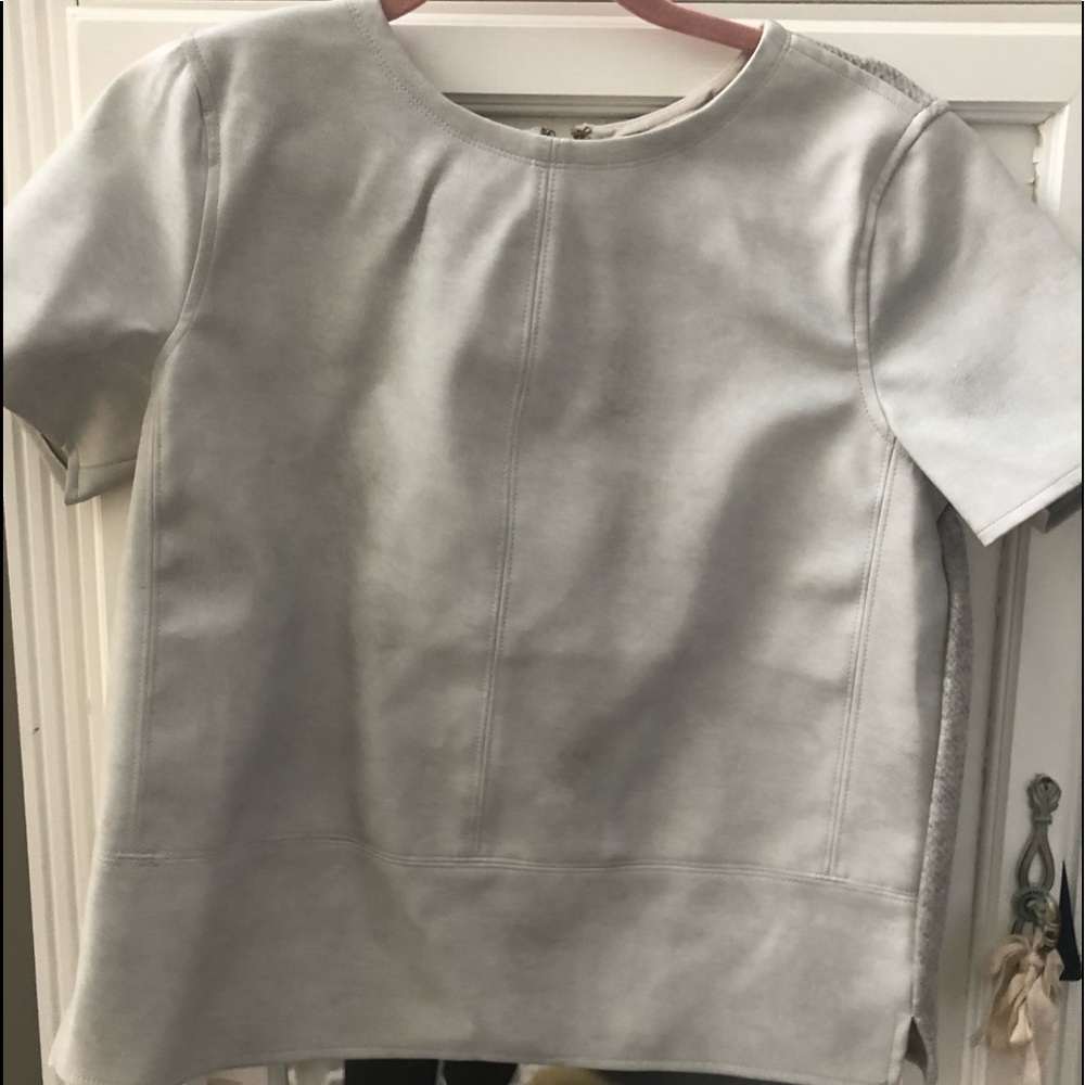 LOFT Faux Leather Top